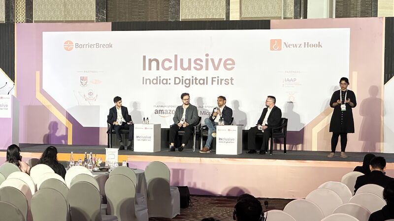 Inclusive India Conference in Mumbai, India - Sree Gade speaking